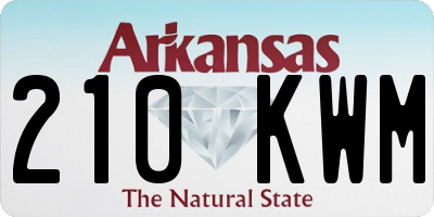 AR license plate 210KWM