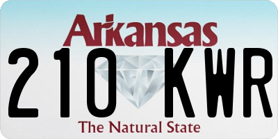 AR license plate 210KWR