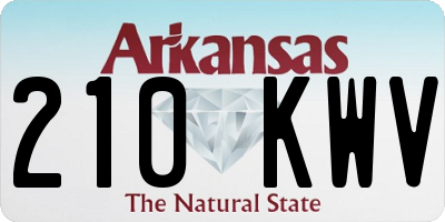 AR license plate 210KWV