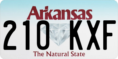 AR license plate 210KXF