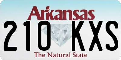 AR license plate 210KXS