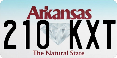 AR license plate 210KXT
