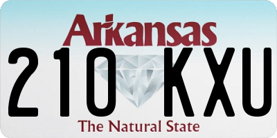 AR license plate 210KXU