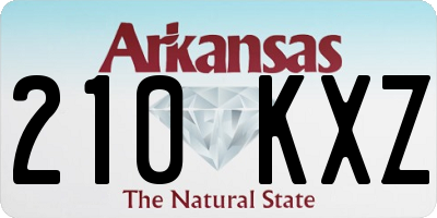 AR license plate 210KXZ