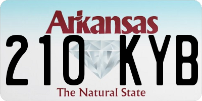 AR license plate 210KYB