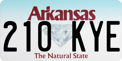 AR license plate 210KYE