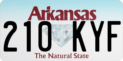 AR license plate 210KYF