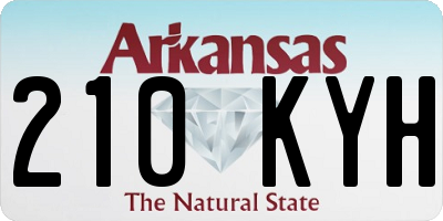 AR license plate 210KYH