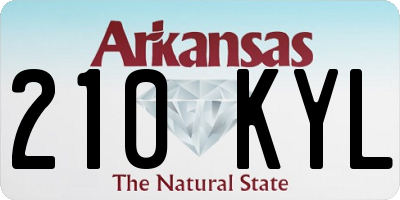 AR license plate 210KYL