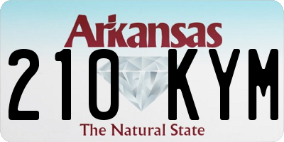 AR license plate 210KYM