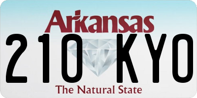 AR license plate 210KYO