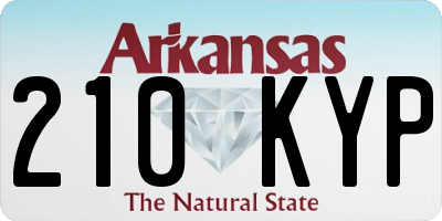 AR license plate 210KYP