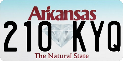 AR license plate 210KYQ