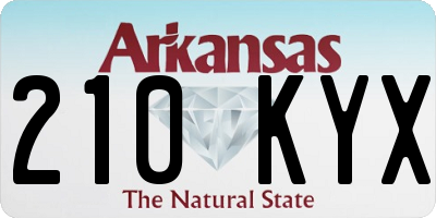 AR license plate 210KYX