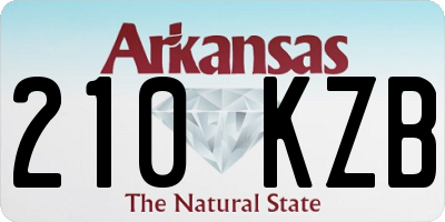 AR license plate 210KZB