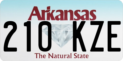 AR license plate 210KZE