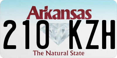 AR license plate 210KZH