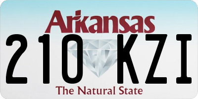 AR license plate 210KZI