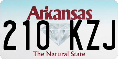 AR license plate 210KZJ