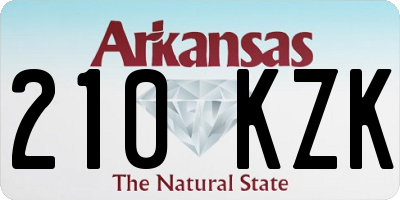 AR license plate 210KZK