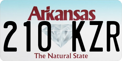 AR license plate 210KZR