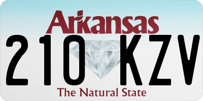 AR license plate 210KZV