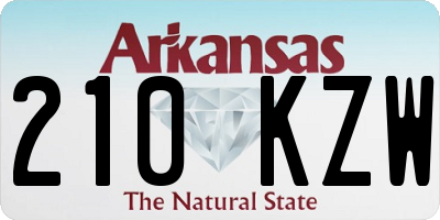 AR license plate 210KZW