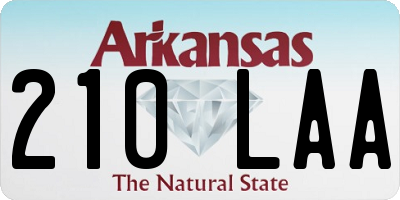 AR license plate 210LAA