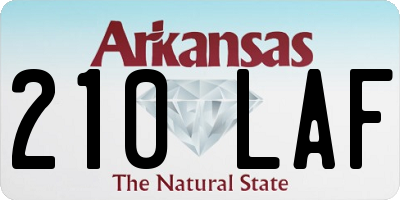 AR license plate 210LAF