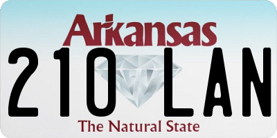 AR license plate 210LAN