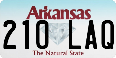 AR license plate 210LAQ