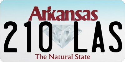 AR license plate 210LAS