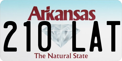 AR license plate 210LAT