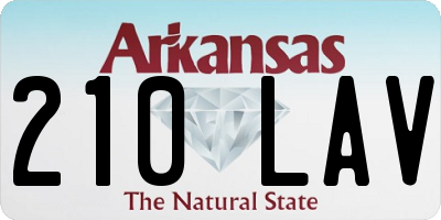 AR license plate 210LAV