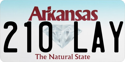 AR license plate 210LAY