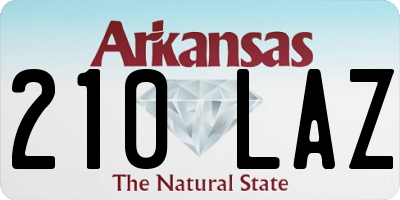 AR license plate 210LAZ