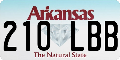 AR license plate 210LBB
