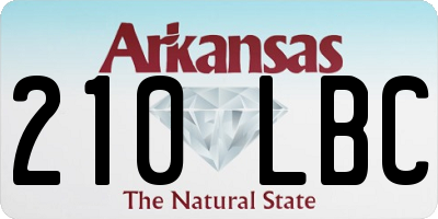 AR license plate 210LBC