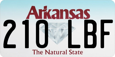 AR license plate 210LBF