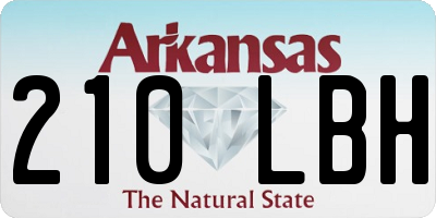 AR license plate 210LBH
