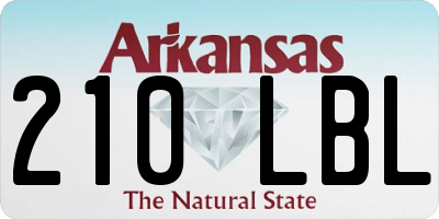AR license plate 210LBL