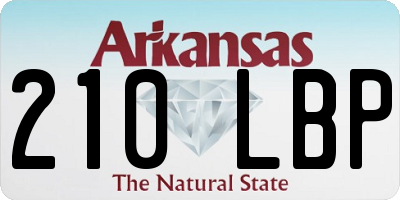 AR license plate 210LBP