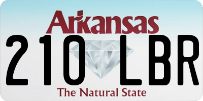 AR license plate 210LBR