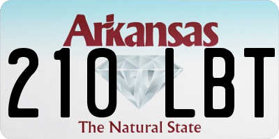AR license plate 210LBT