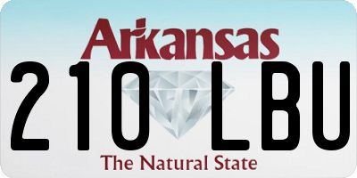 AR license plate 210LBU