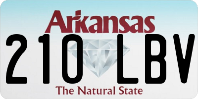 AR license plate 210LBV