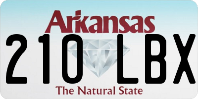 AR license plate 210LBX