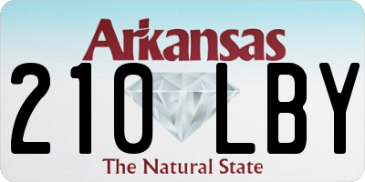 AR license plate 210LBY