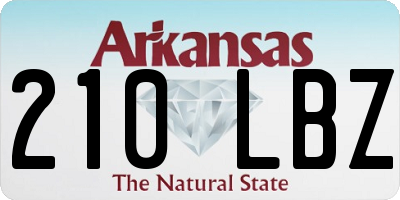 AR license plate 210LBZ