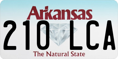 AR license plate 210LCA